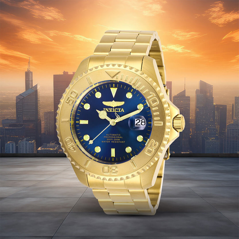 Reloj Invicta Pro Diver 28951 Hombre Automático Dorado