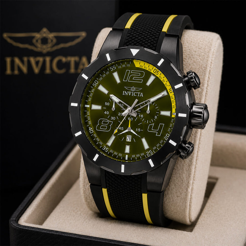 Reloj Invicta S1 Rally 33323 Hombre Deportivo Negro