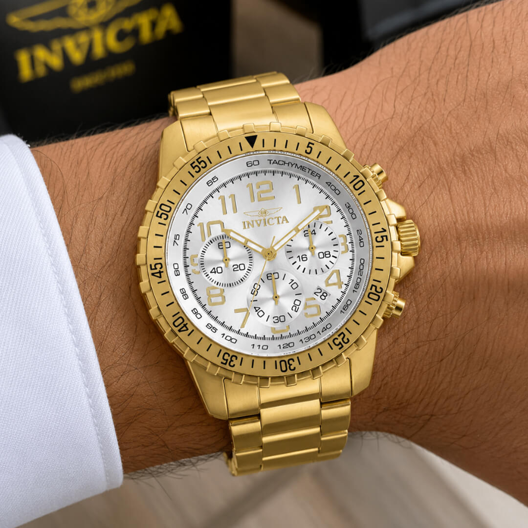 Reloj Invicta Specialty 11369 Hombre Acero Dorado | INV-443