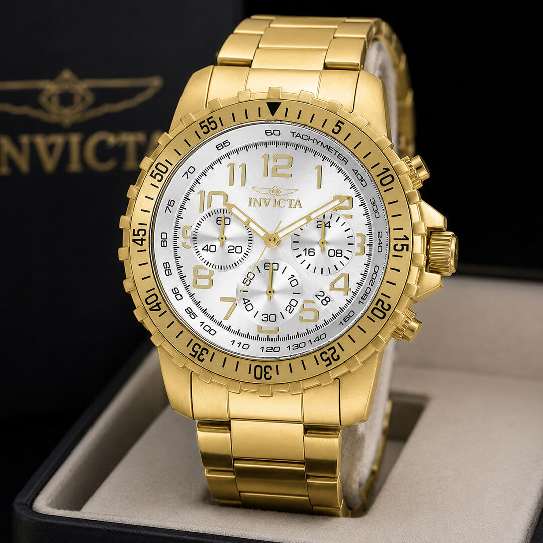 Reloj Invicta Specialty 11369 Hombre Acero Dorado