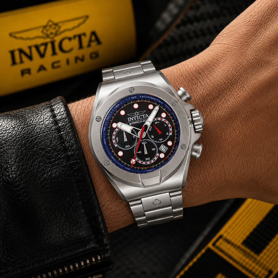 Reloj Invicta Racing 47747 Hombre Acero Plateado