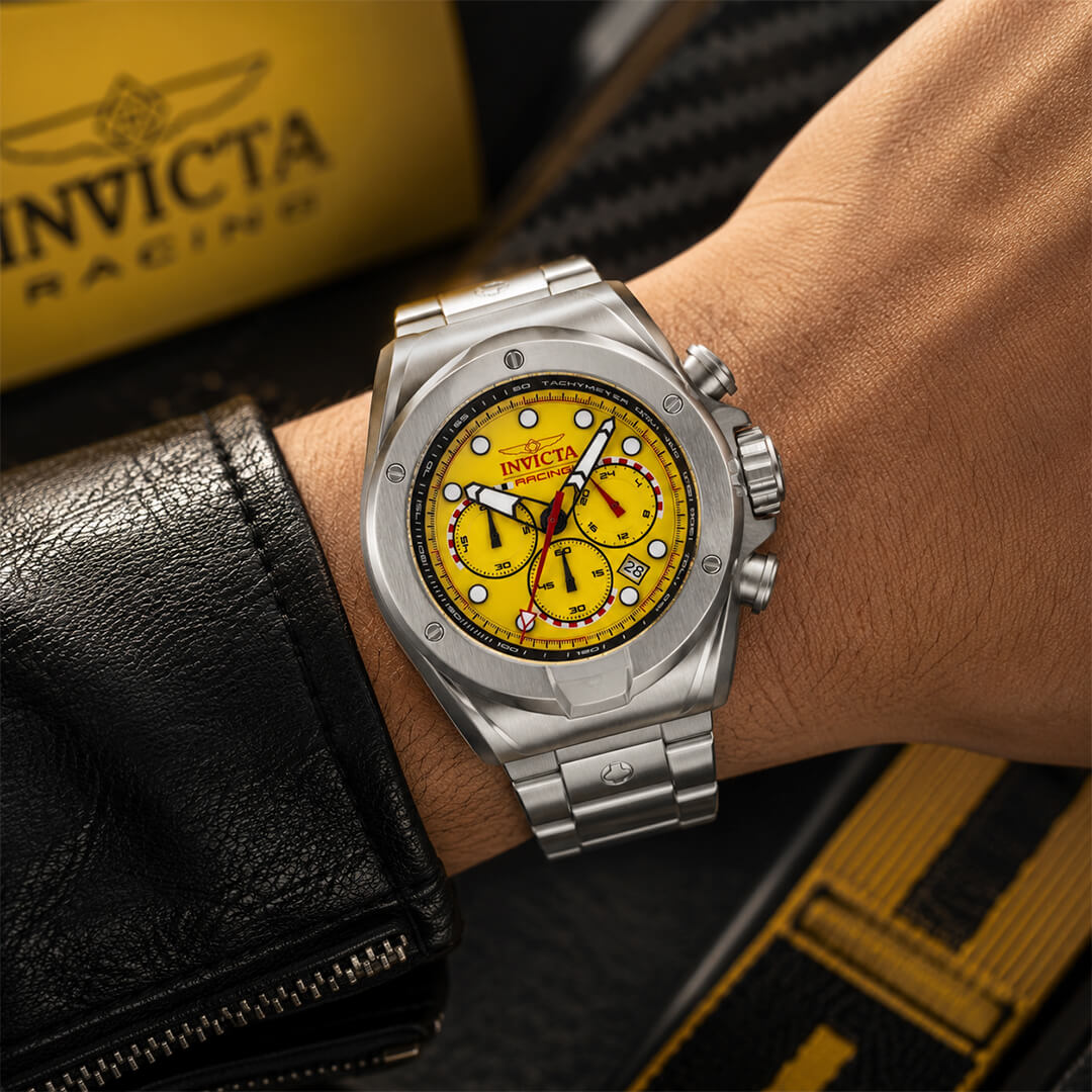 Reloj Invicta Racing 47748 Hombre Acero Plateado