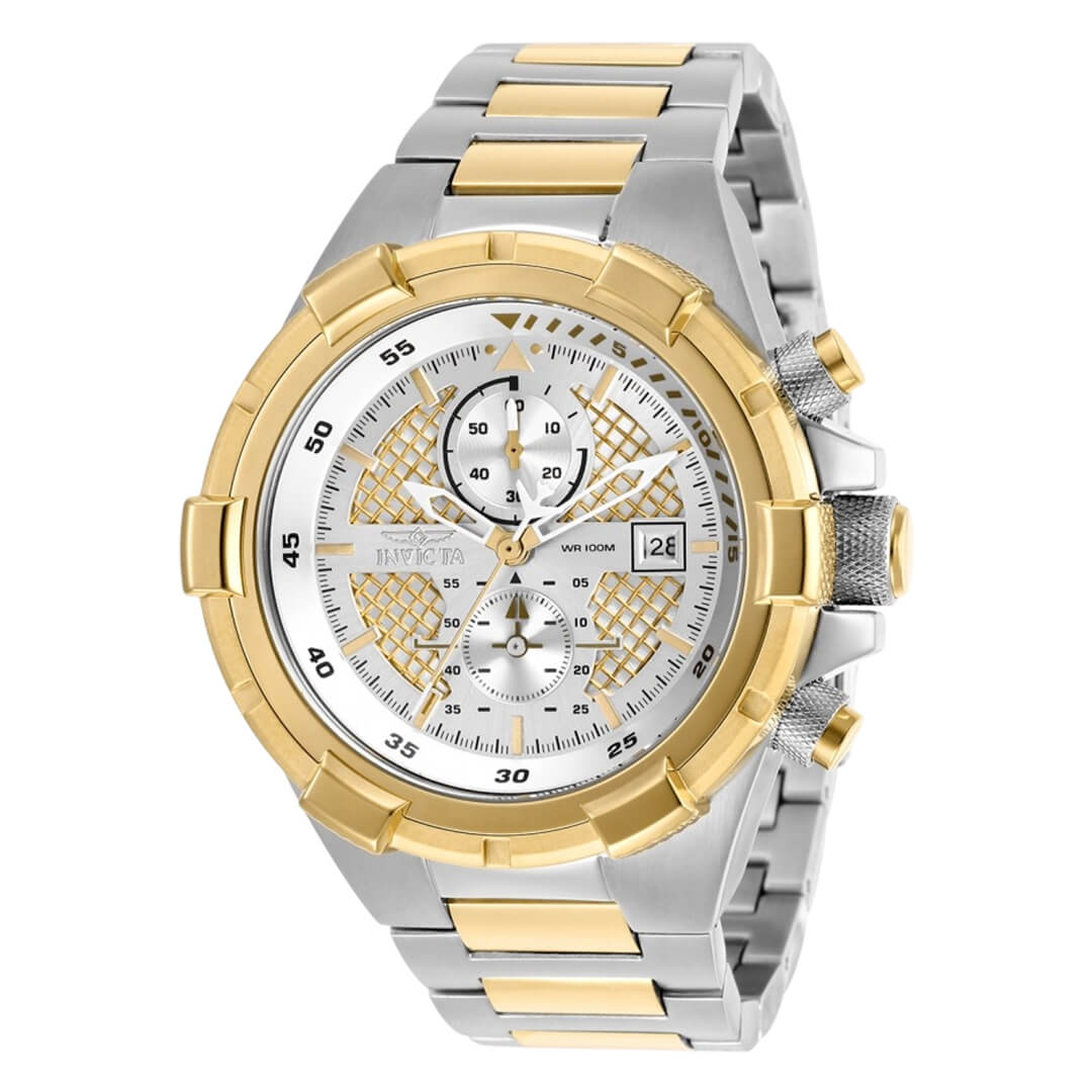 Reloj Invicta Aviator 28120 Hombre Acero Plateado
