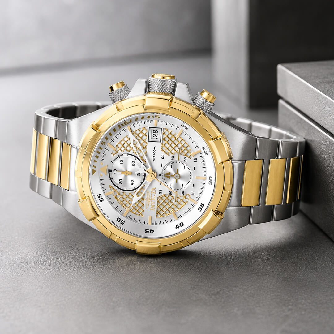 Reloj Invicta Aviator 28120 Hombre Acero Plateado