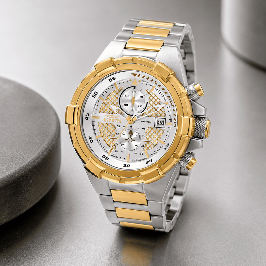 Reloj Invicta Aviator 28120 Hombre Acero Plateado