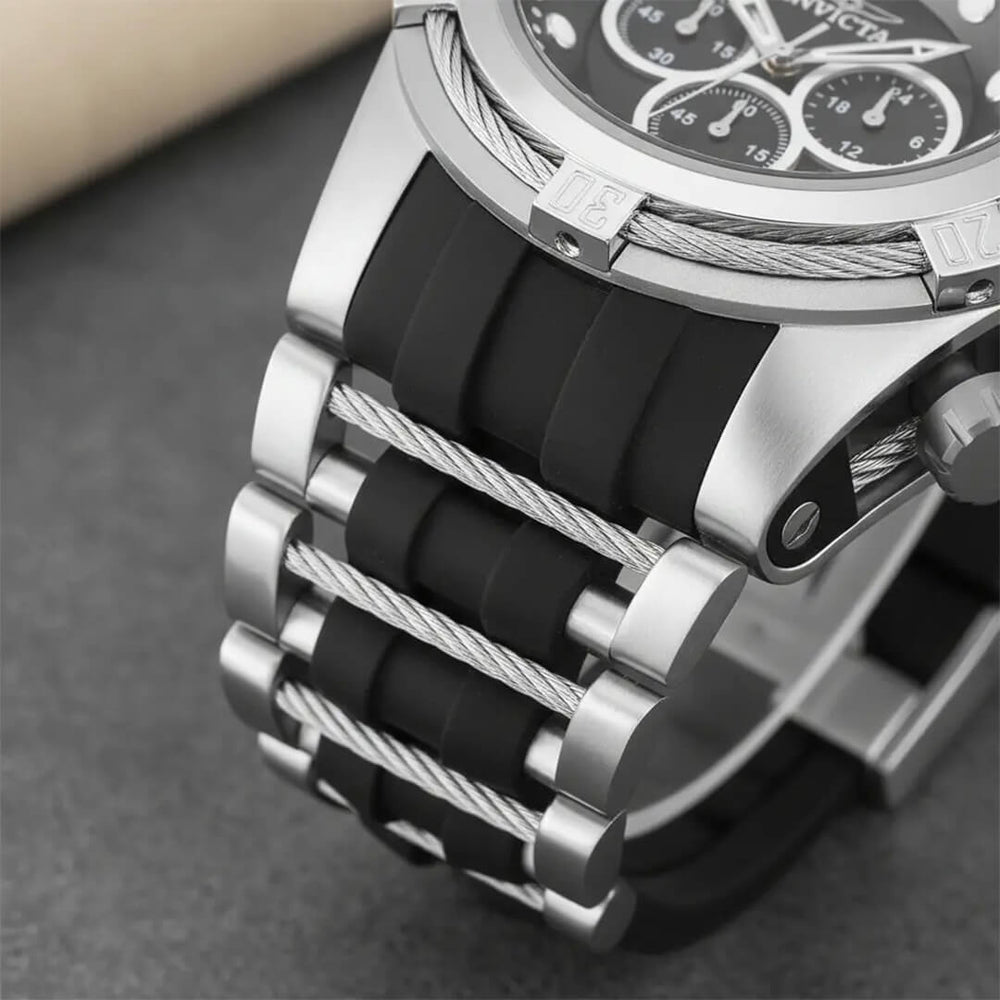 Reloj Invicta Bolt 37189 Hombre Negro y Plateado