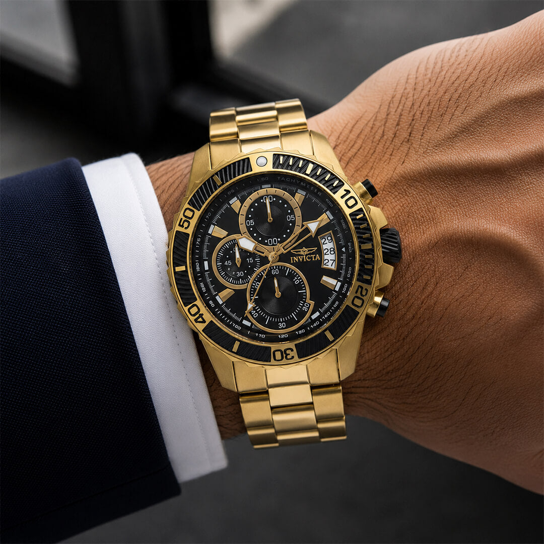 Reloj Invicta Scuba 22414 Hombre Acero Dorado
