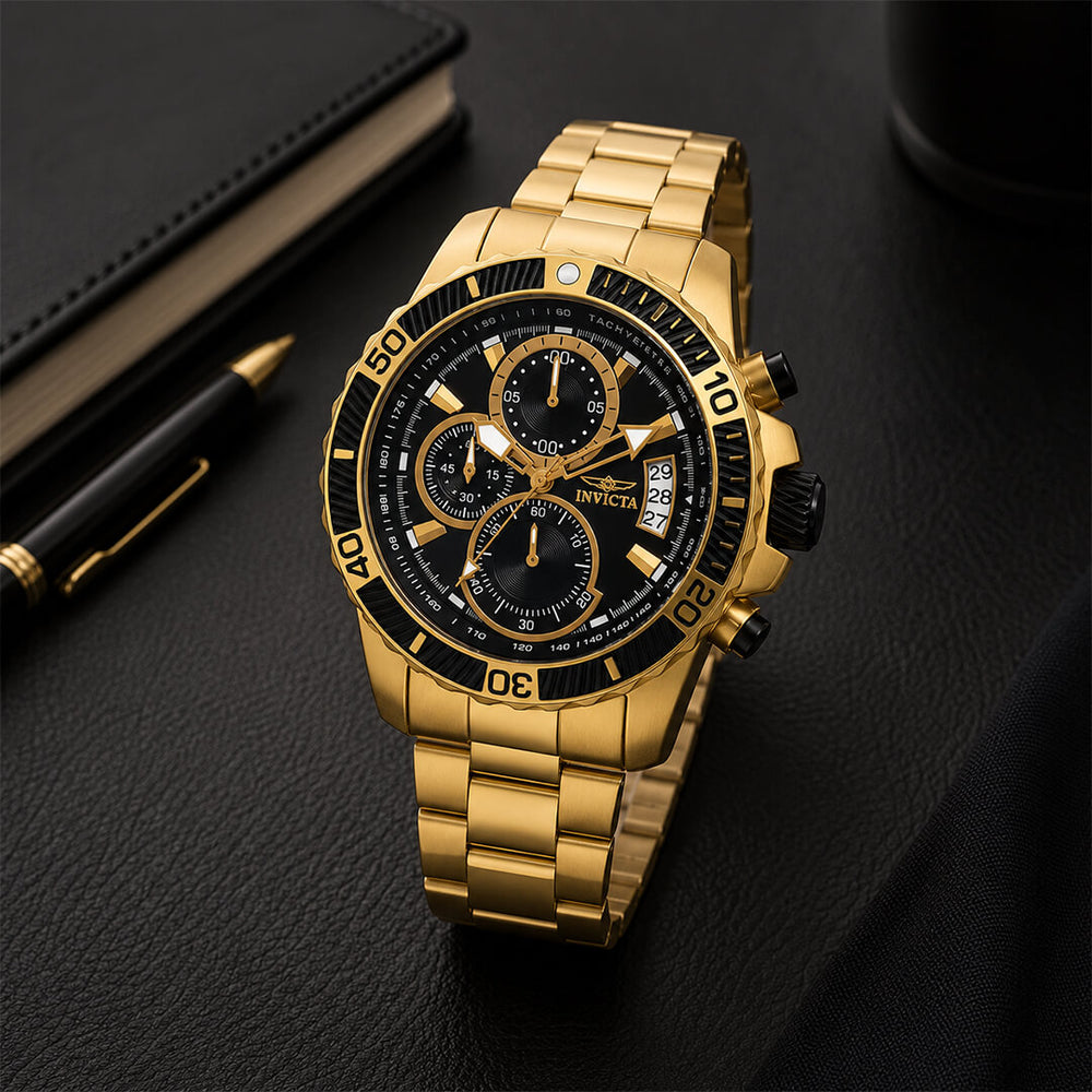 Reloj Invicta Scuba 22414 Hombre Acero Dorado
