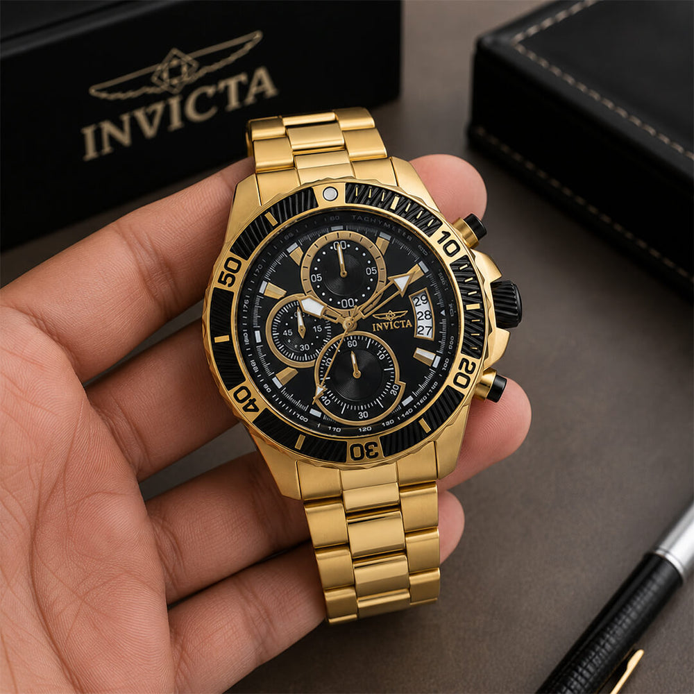 Reloj Invicta Scuba 22414 Hombre Acero Dorado