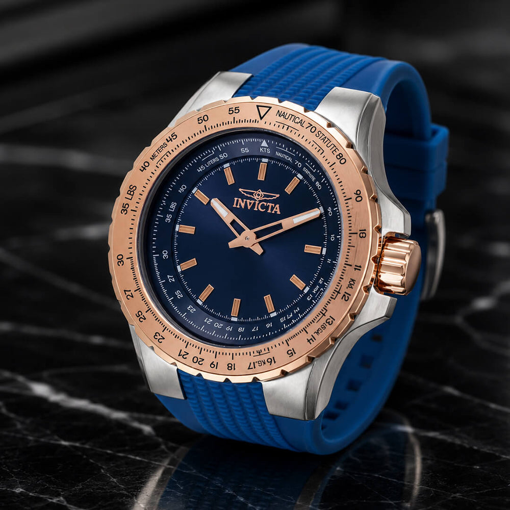 Reloj Invicta Aviator 49662 Hombre Deportivo Azul