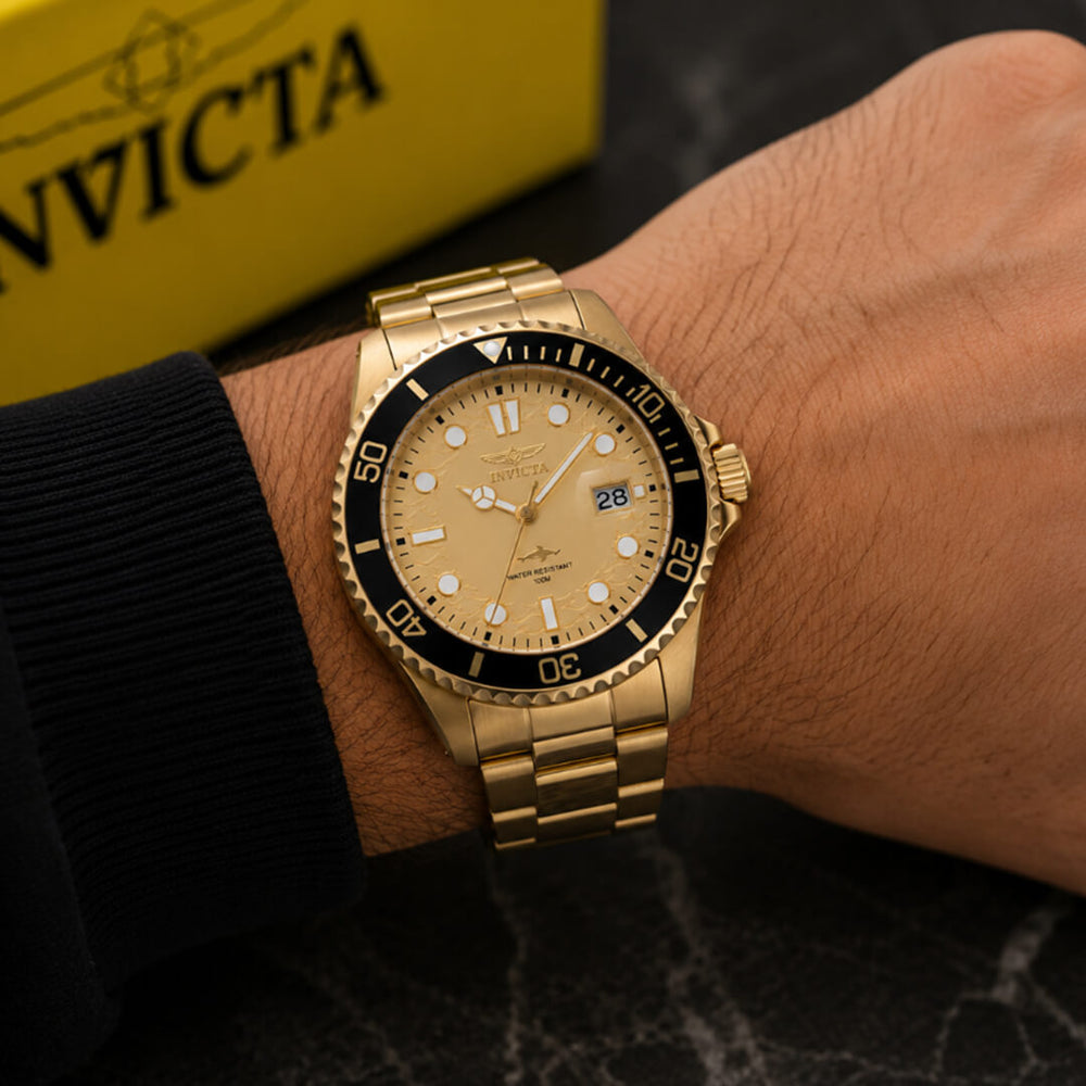 Reloj Invicta Pro Diver 48376 Hombre Acero Dorado