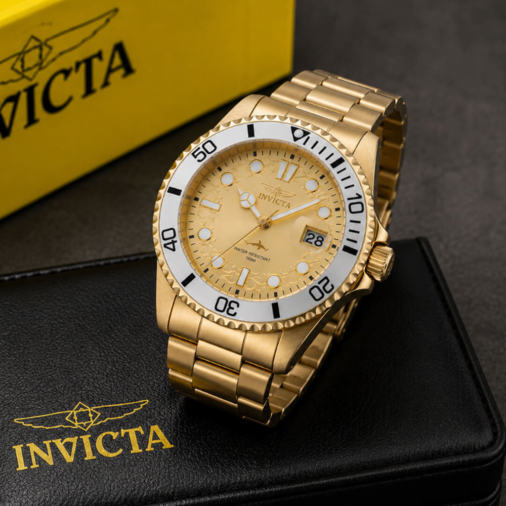 Reloj Invicta Pro Diver 48375 Hombre Acero Dorado