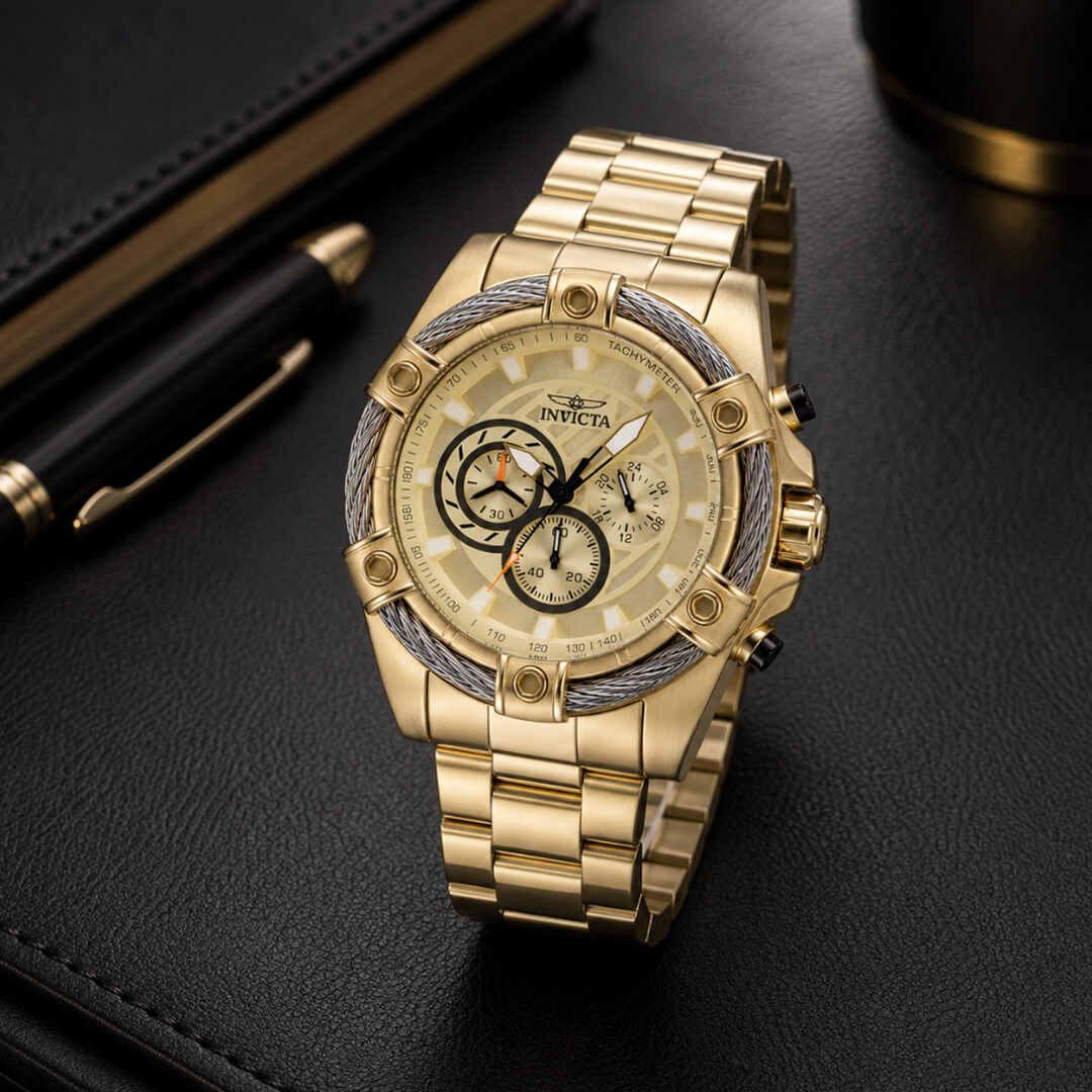 Reloj Invicta Bolt 48866 Hombre Acero Dorado