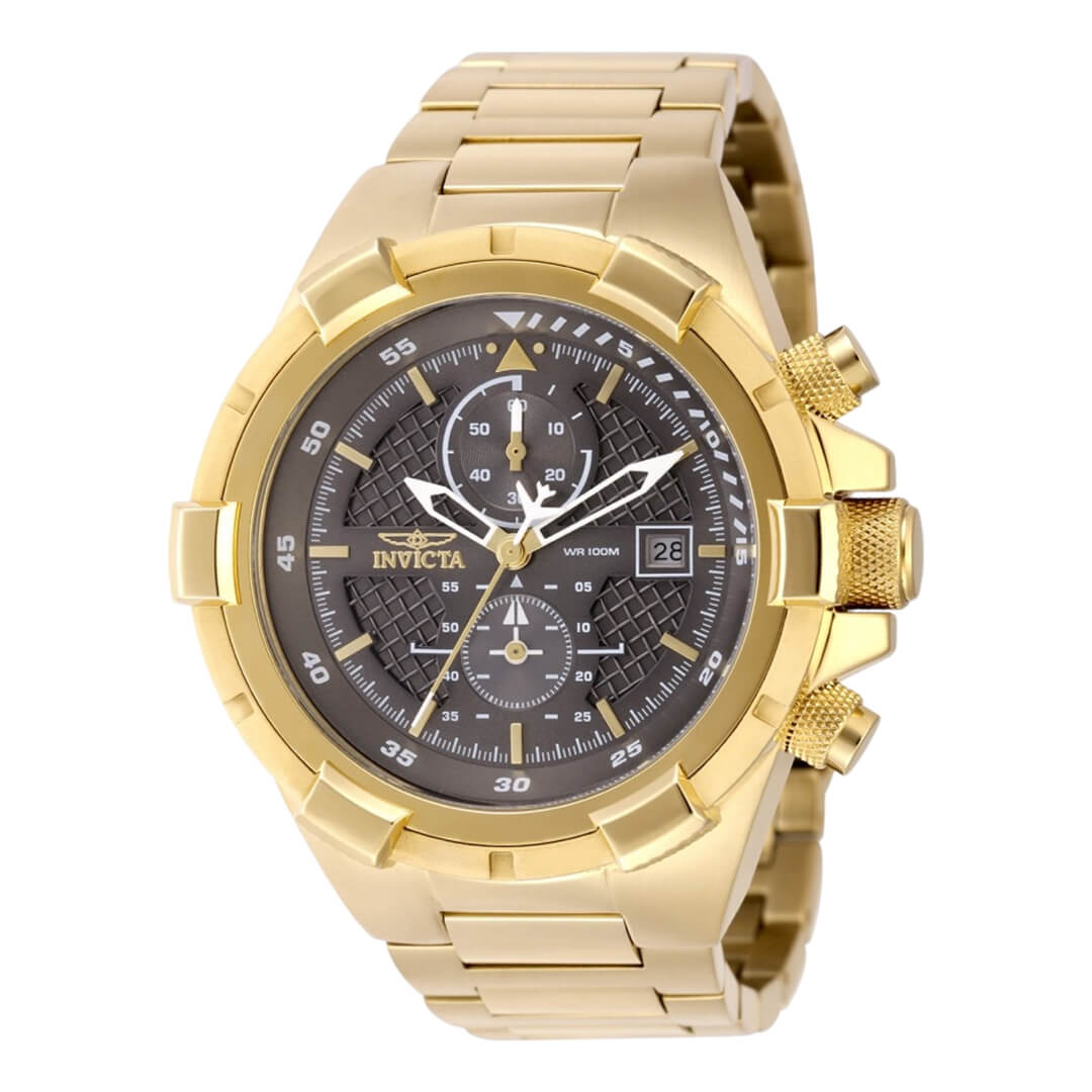 Reloj Invicta Aviator 49254 Hombre Acero Dorado | INV-480