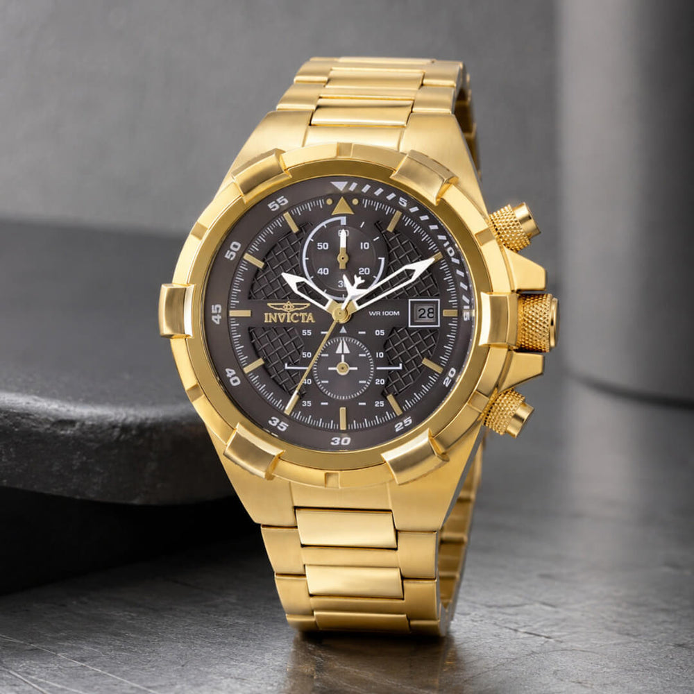 Reloj Invicta Aviator 49254 Hombre Acero Dorado