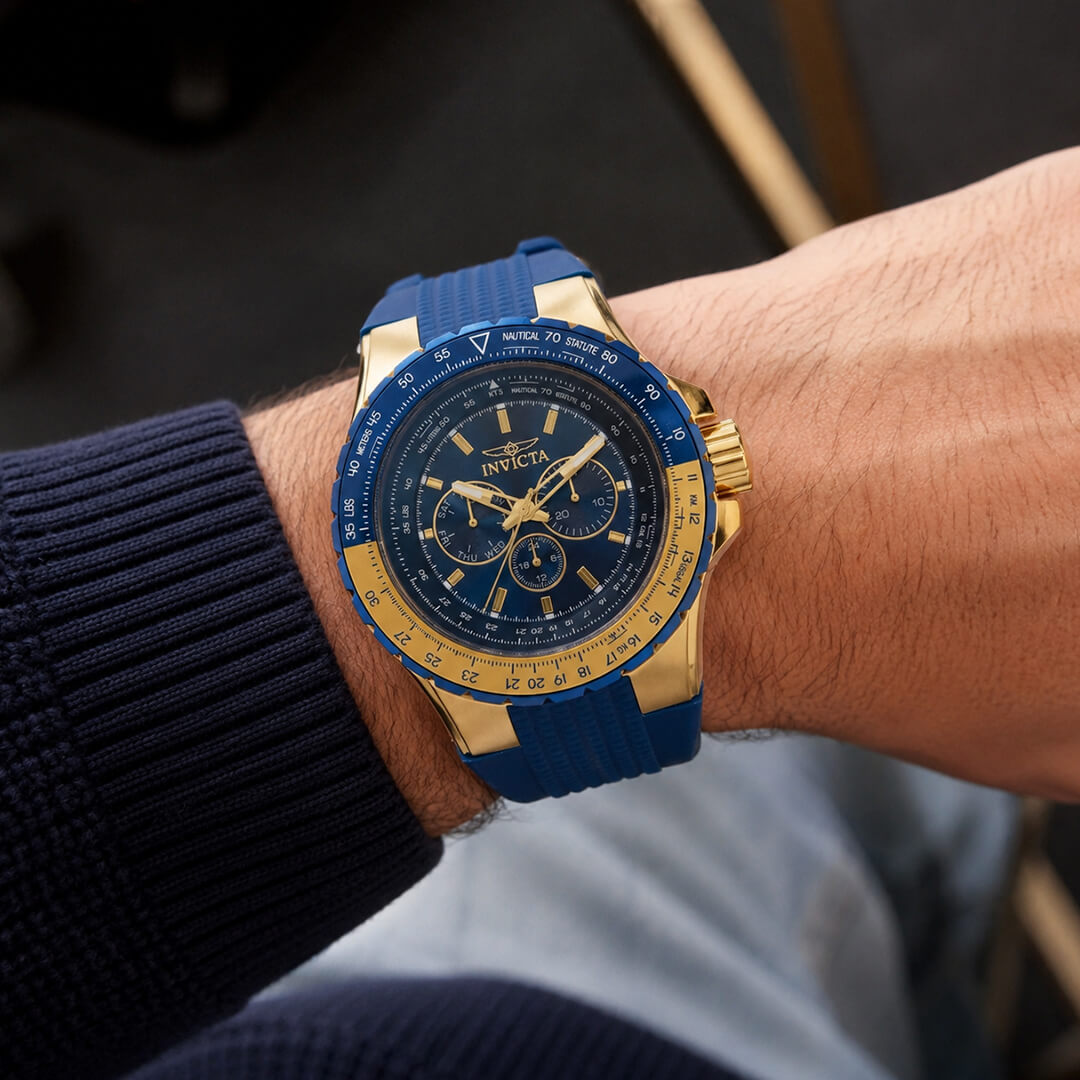 Reloj Invicta Aviator 39309 Hombre Deportivo Azul