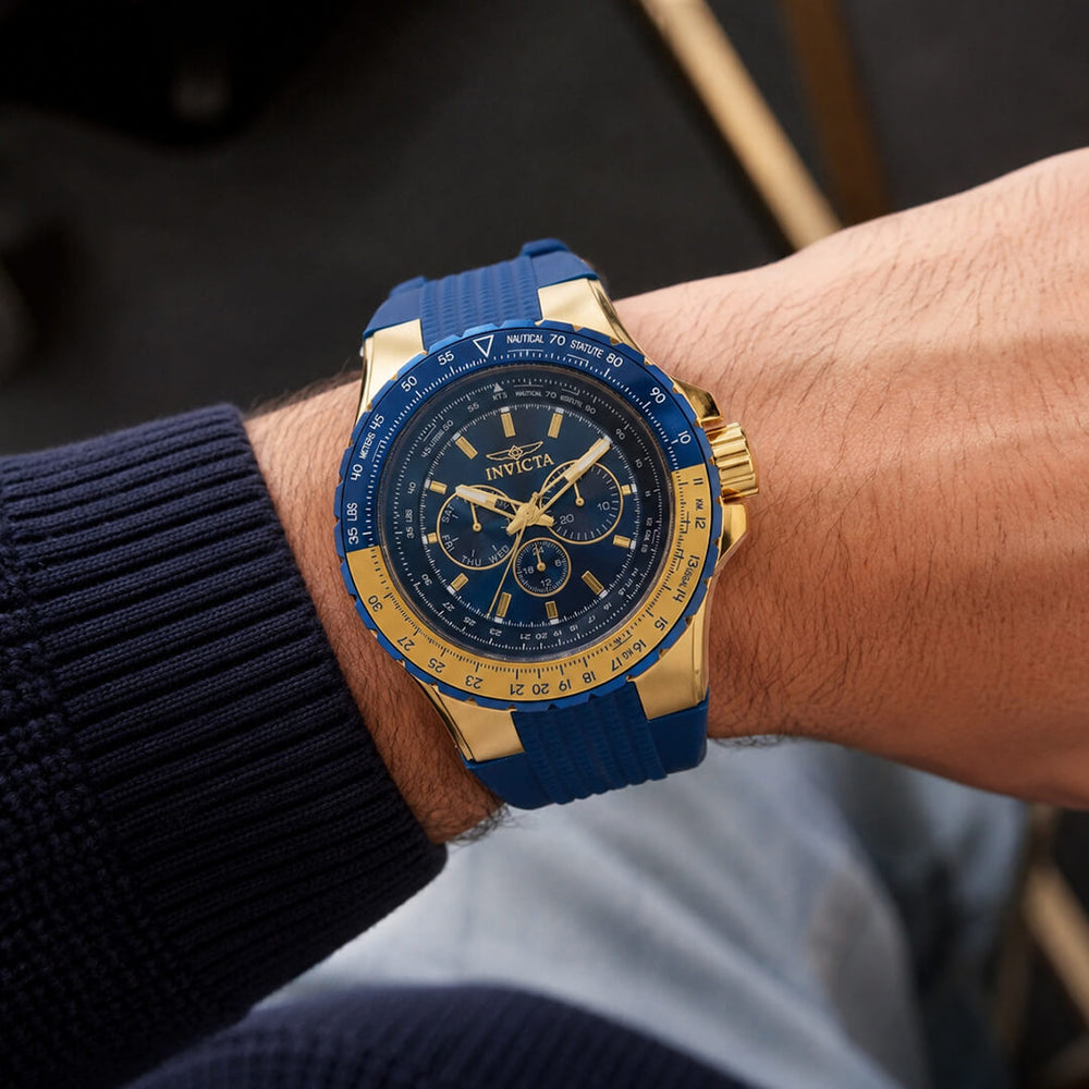 Reloj Invicta Aviator 39309 Hombre Deportivo Azul
