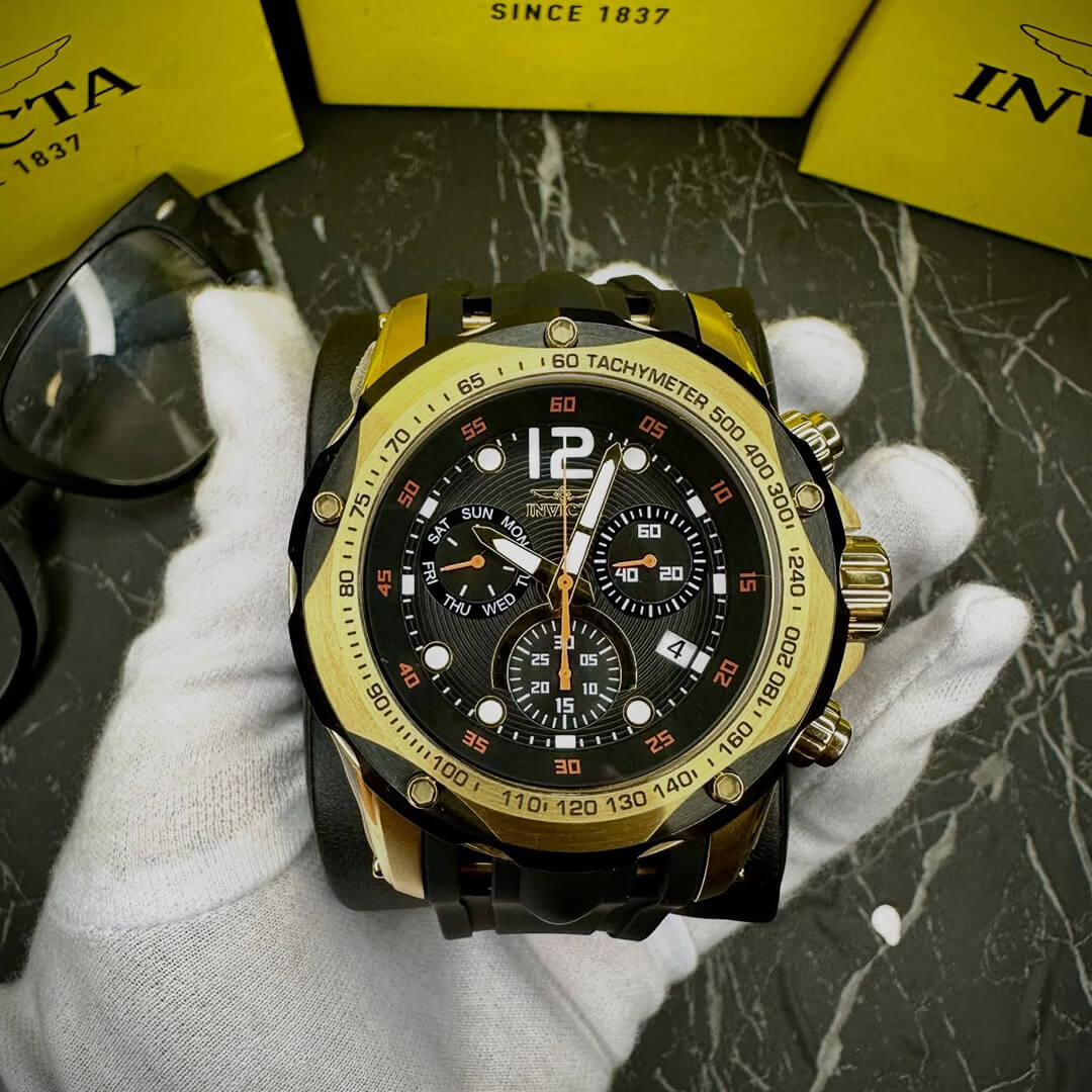 Reloj Invicta Speedway 49841 Hombre Silicona Negro