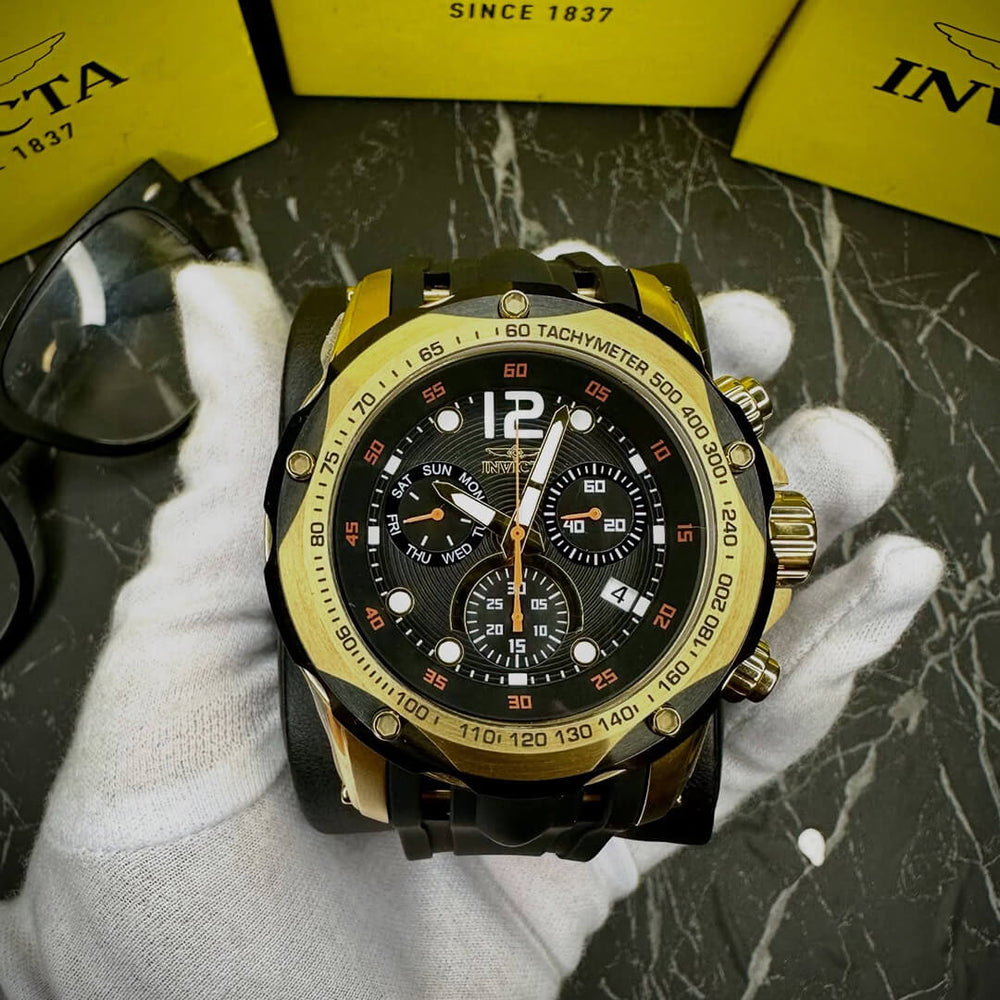 Reloj Invicta Speedway 49841 Hombre Silicona Negro