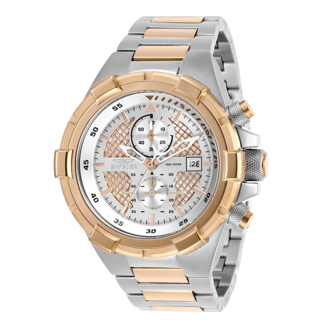Reloj Invicta Aviator 28118 Hombre Acero Plateado