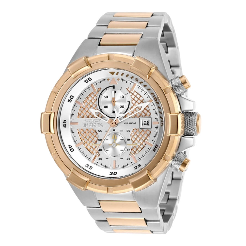 Reloj Invicta Aviator 28118 Hombre Acero Plateado