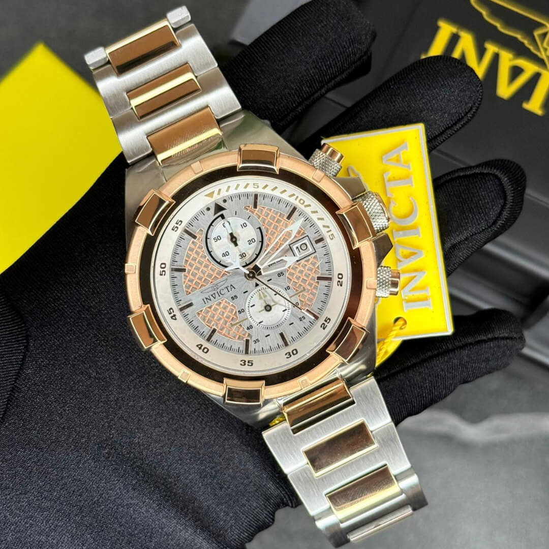 Reloj Invicta Aviator 28118 Hombre Acero Plateado