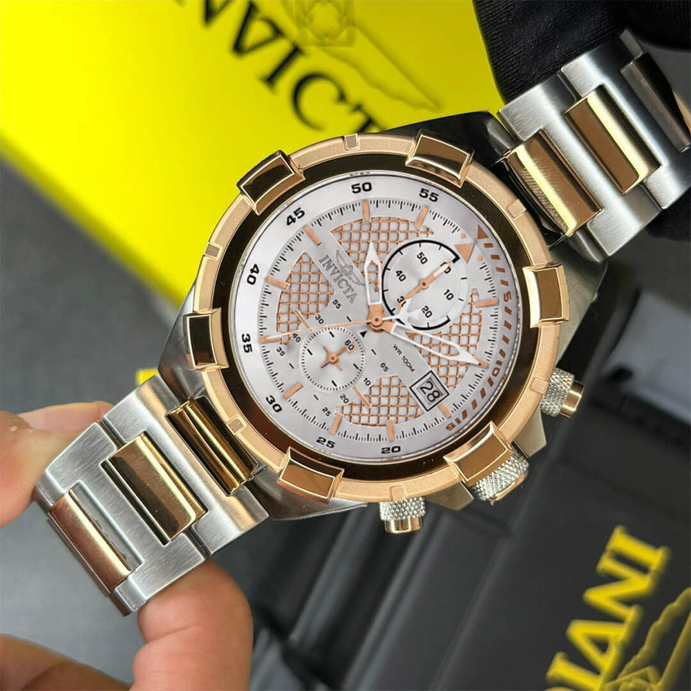 Reloj Invicta Aviator 28118 Hombre Acero Plateado
