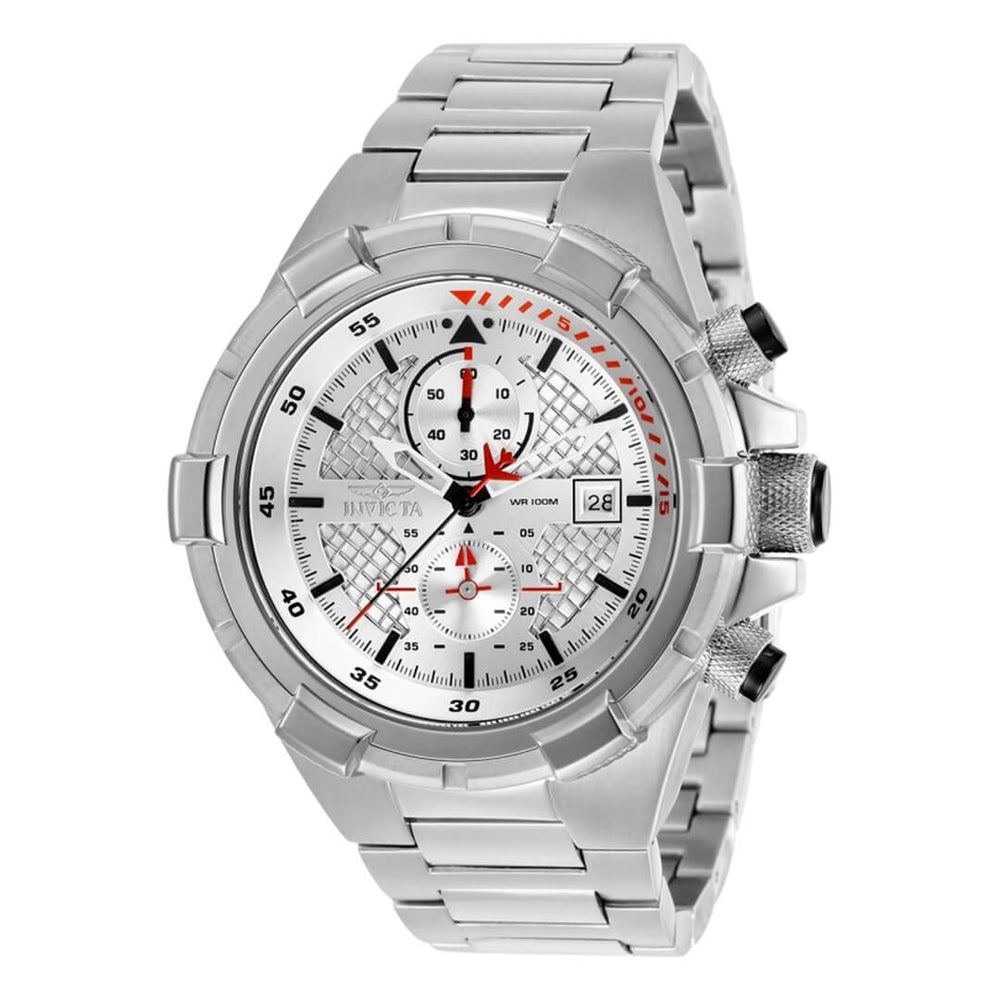 Reloj Invicta Aviator 28107 Hombre Acero Plateado