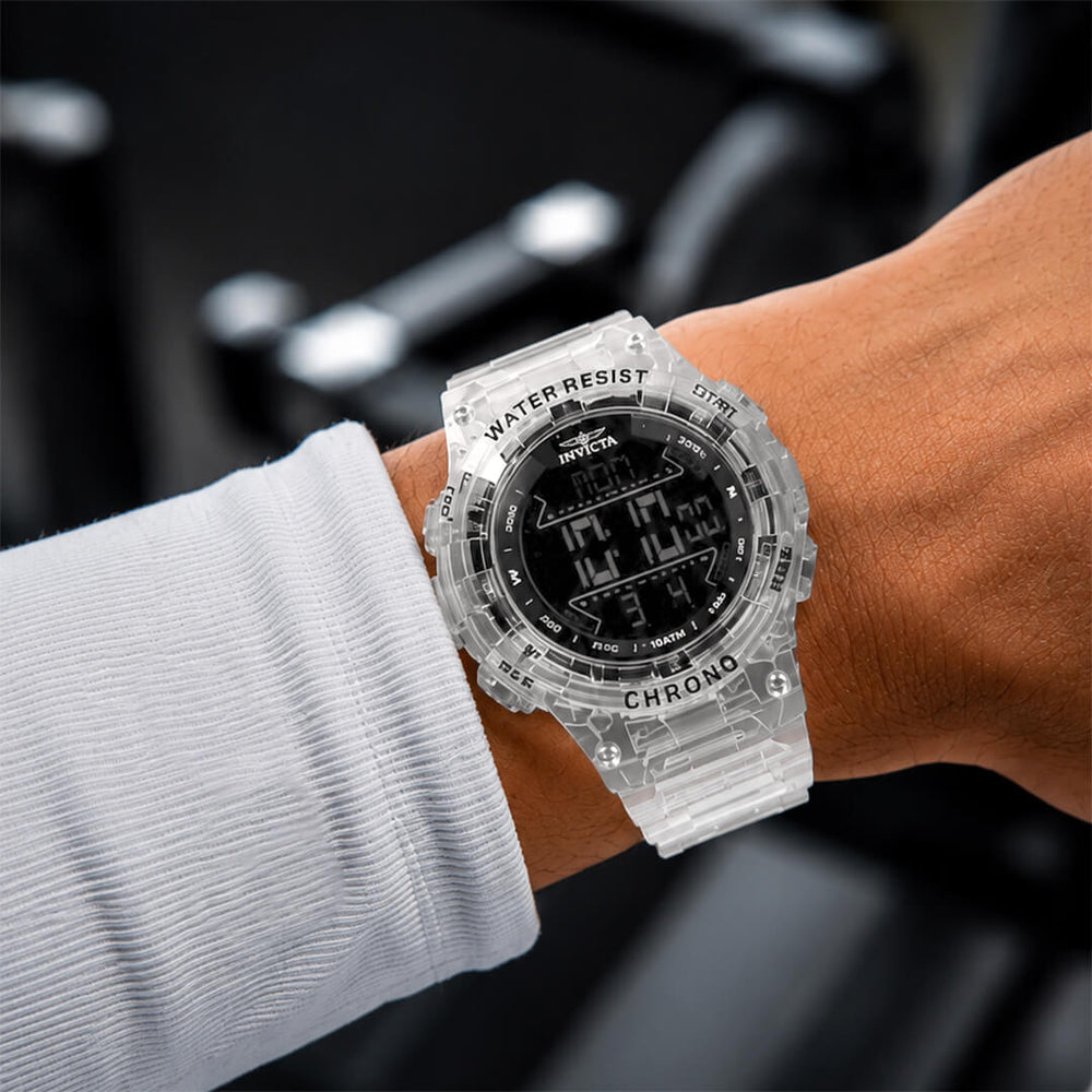 Reloj Invicta Racing 49041 Hombre Digital Transparente