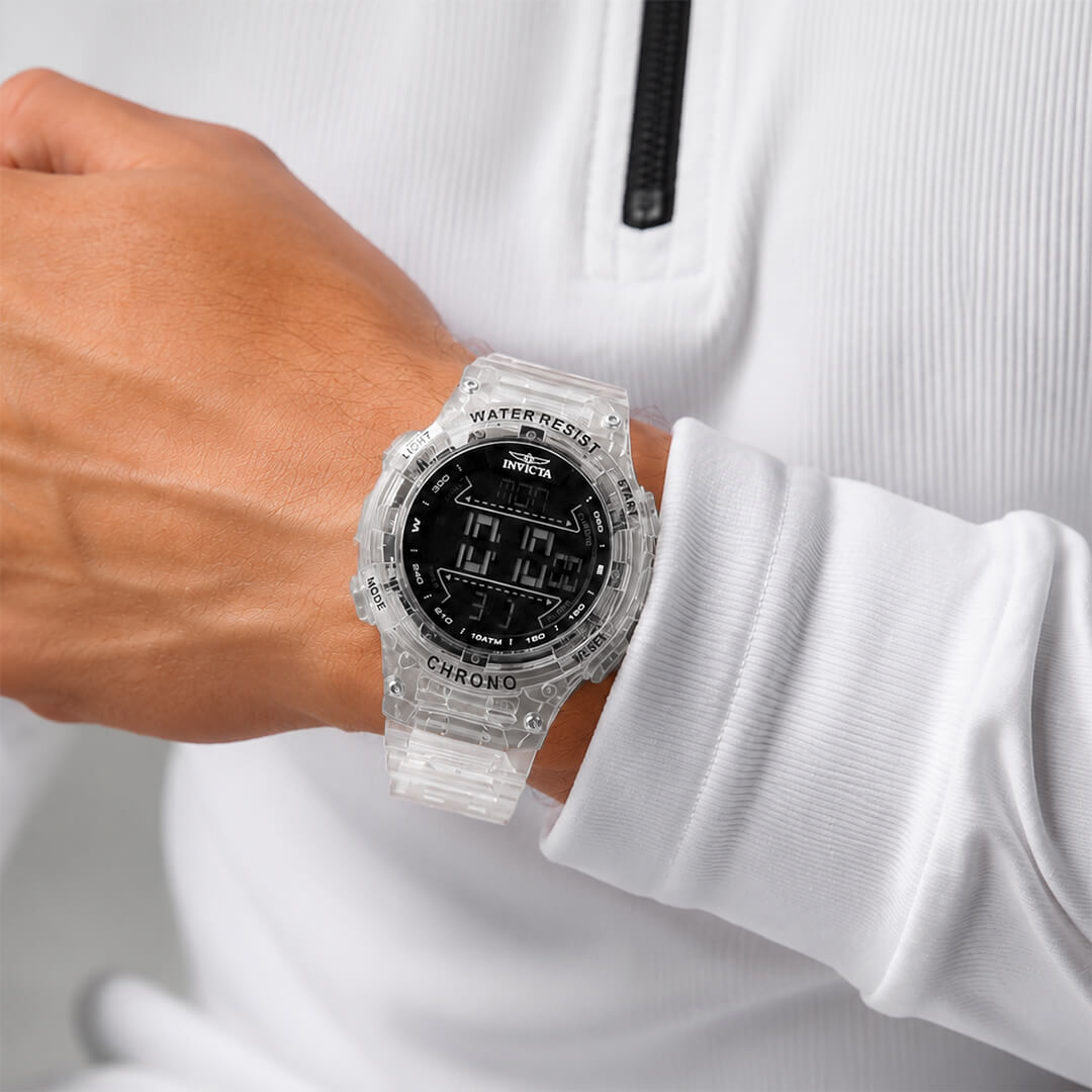 Reloj Invicta Racing 49041 Hombre Digital Transparente