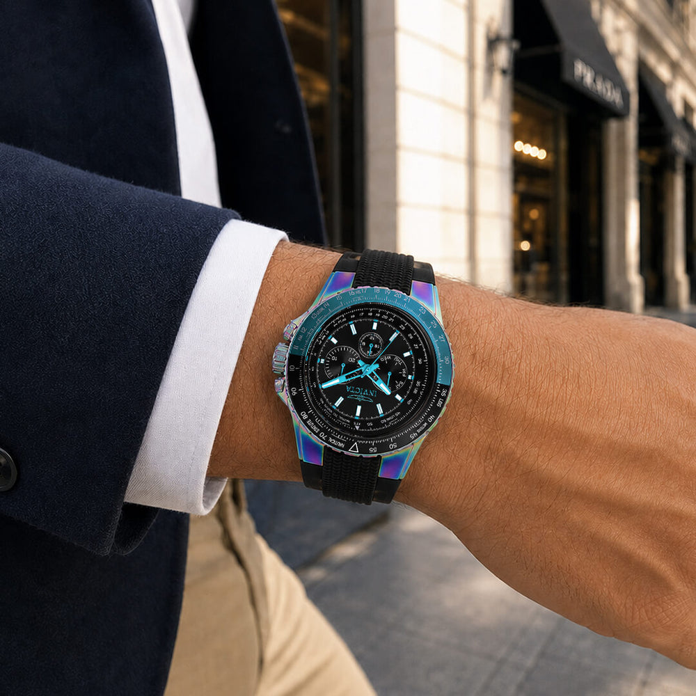 Reloj Invicta Aviator 37033 Hombre Deportivo Multicolor