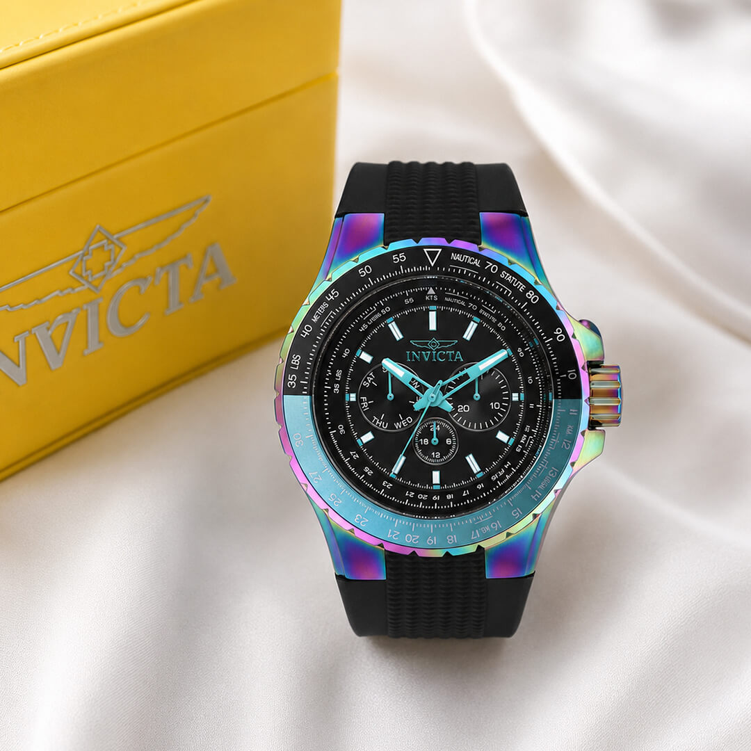 Reloj Invicta Aviator 37033 Hombre Deportivo Multicolor