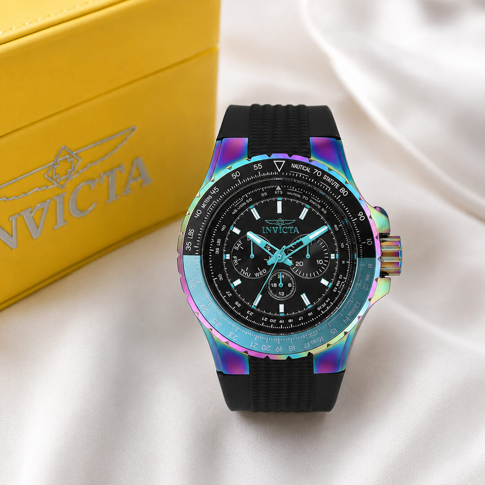 Reloj Invicta Aviator 37033 Hombre Deportivo Multicolor