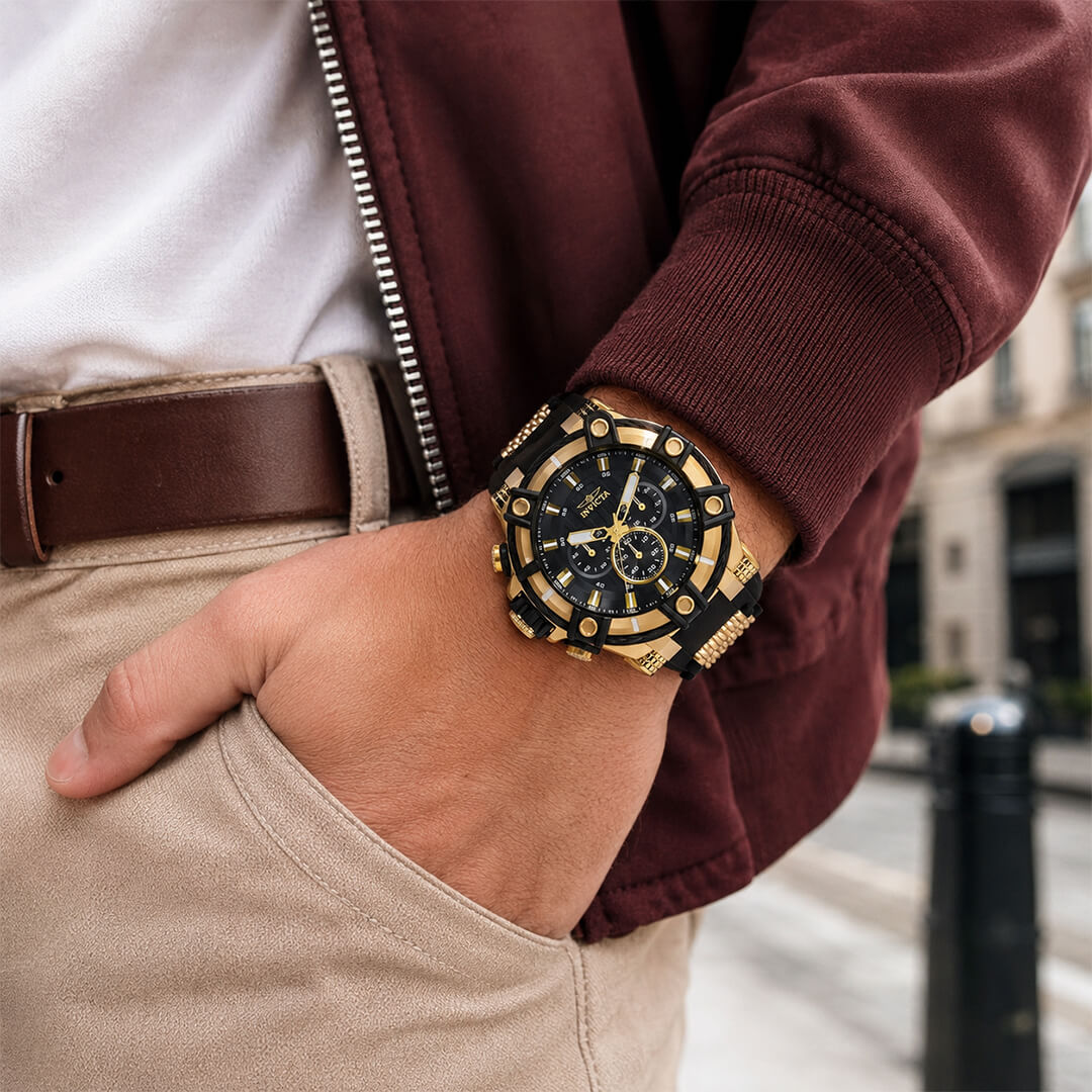 Reloj Invicta Bolt 35548 Hombre Negro y Dorado