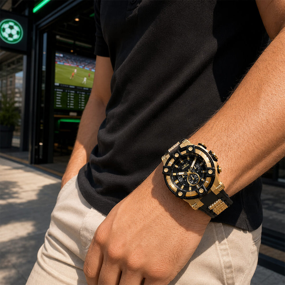 Reloj Invicta Bolt 35548 Hombre Negro y Dorado