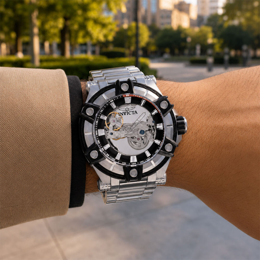 Reloj Invicta Bolt 49057 Hombre Automático Plateado