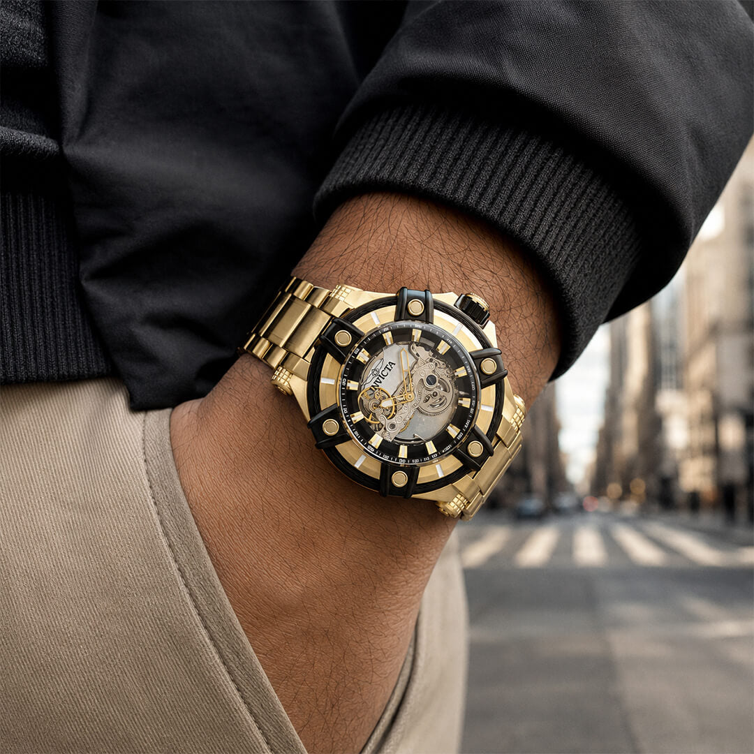 Reloj Invicta Bolt 49058 Hombre Automático Dorado