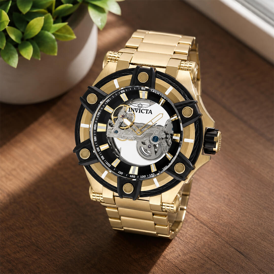 Reloj Invicta Bolt 49058 Hombre Automático Dorado