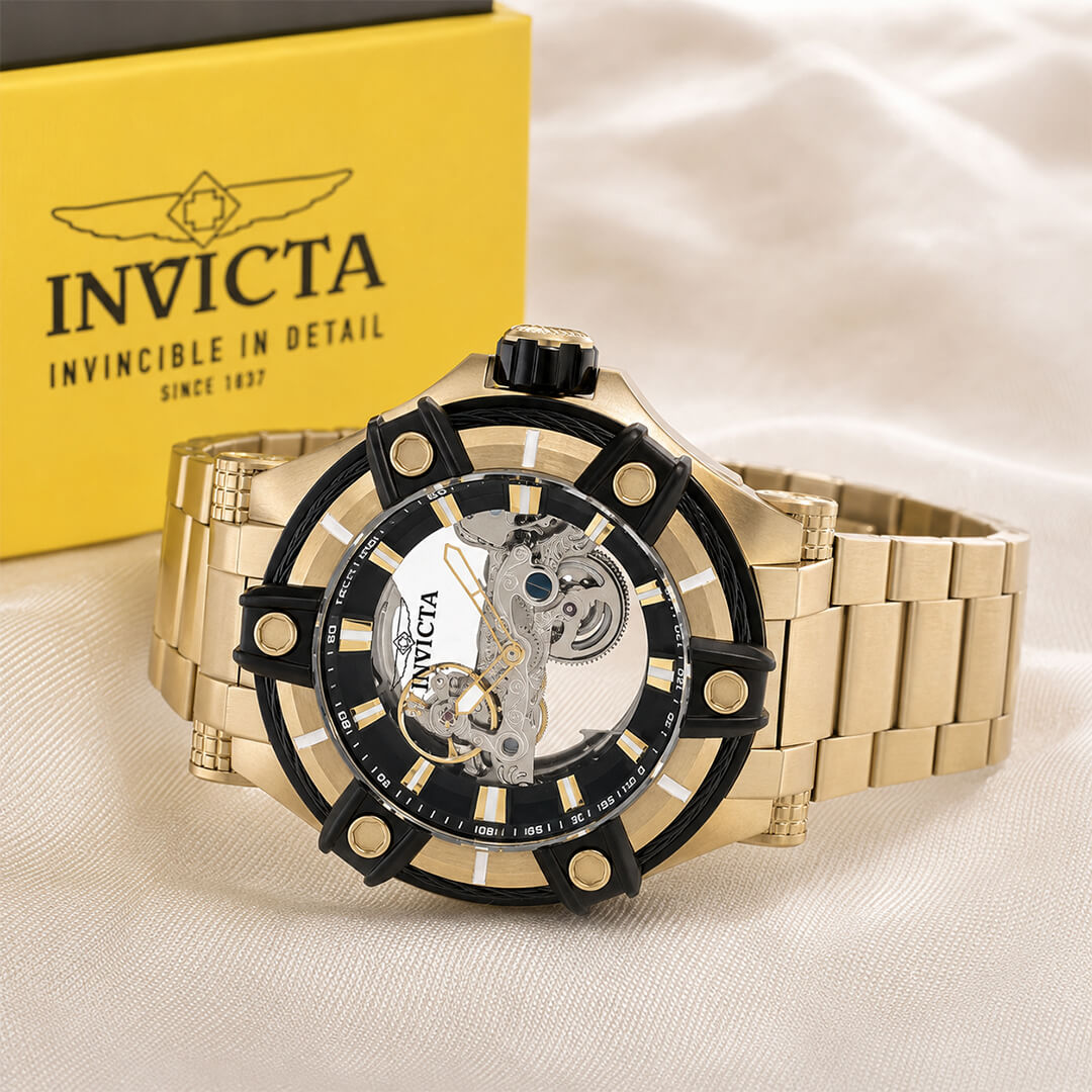 Reloj Invicta Bolt 49058 Hombre Automático Dorado