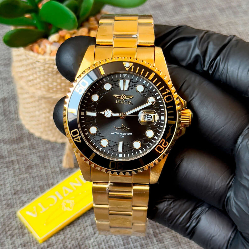 Reloj Invicta Pro Diver 30026 Hombre Acero Dorado