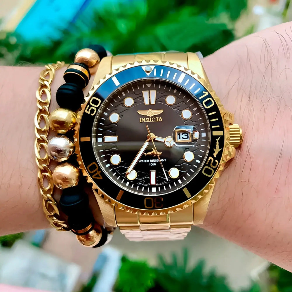 Reloj Invicta Pro Diver 30026 Hombre Acero Dorado
