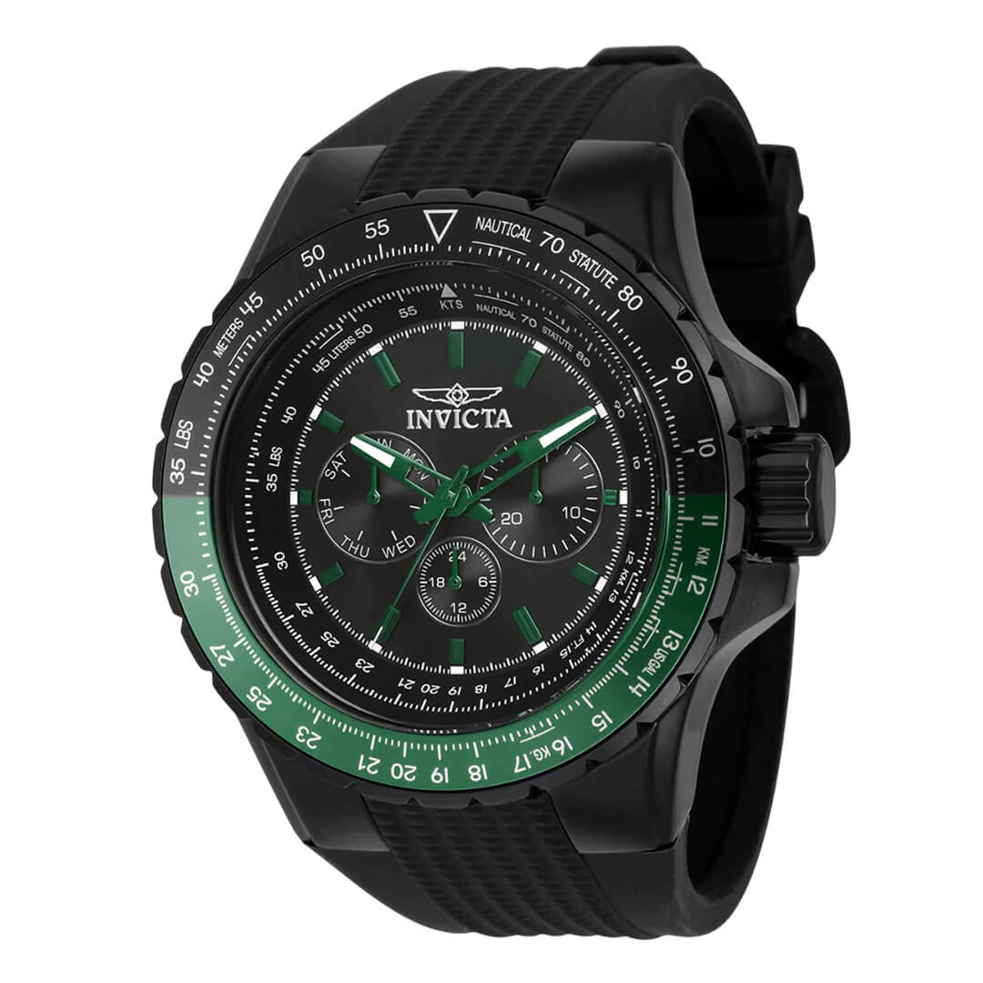 Reloj Invicta Aviator 39297 Hombre Deportivo Negro