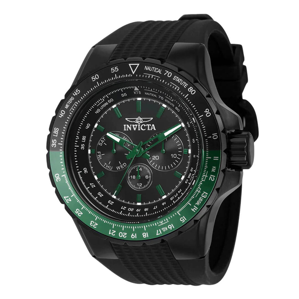 Reloj Invicta Aviator 39297 Hombre Deportivo Negro
