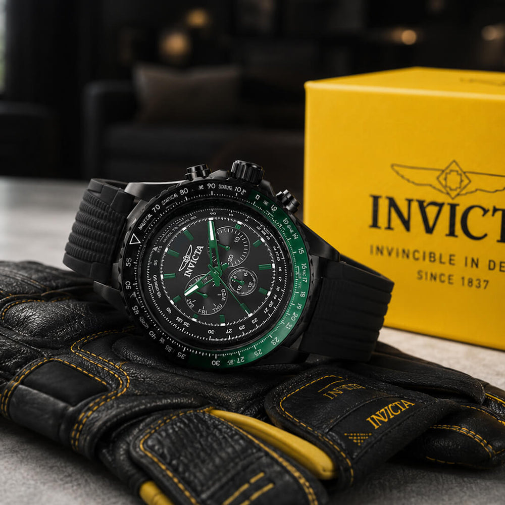 Reloj Invicta Aviator 39297 Hombre Deportivo Negro