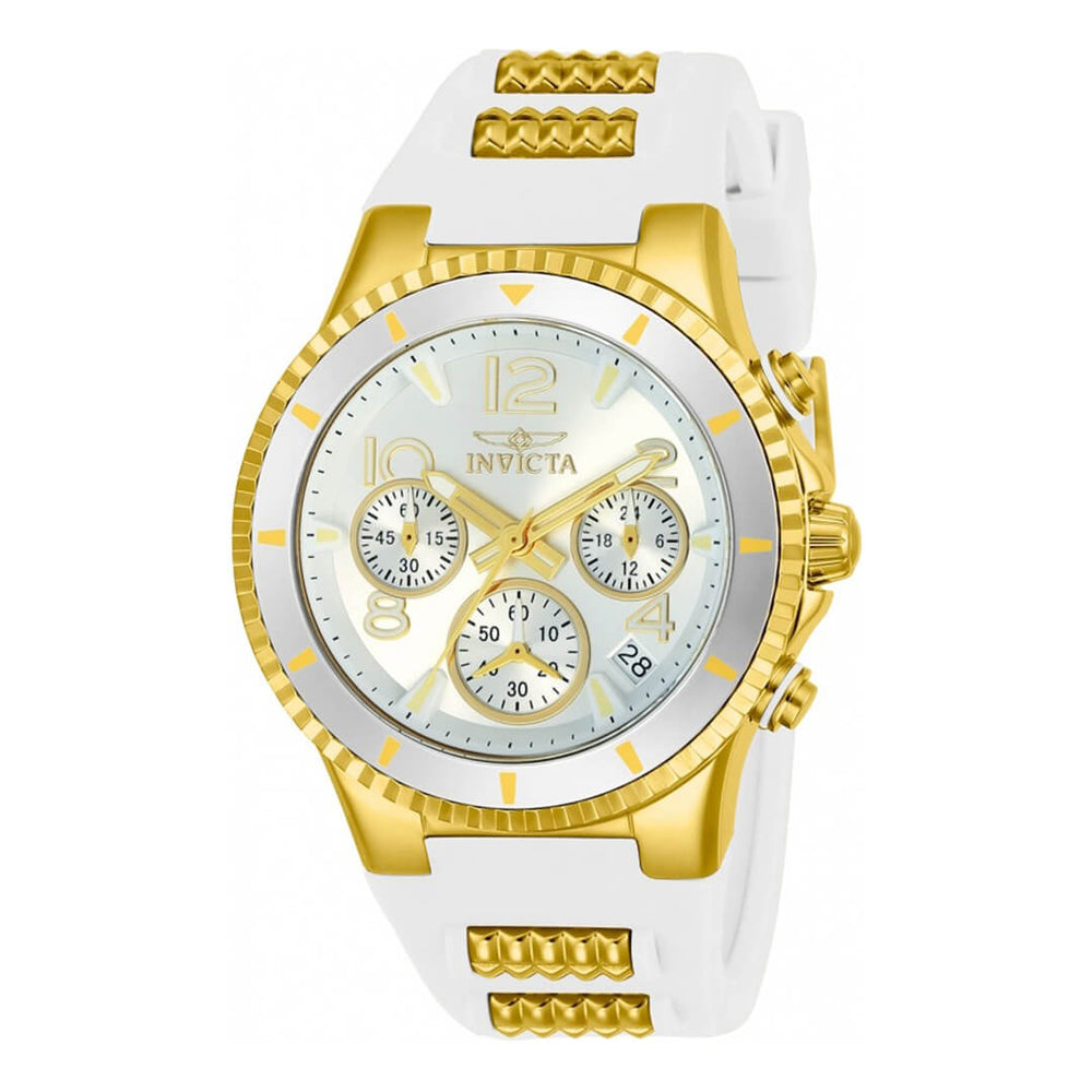 Reloj Invicta Blu Lady 24187 Mujer Blanco y Dorado