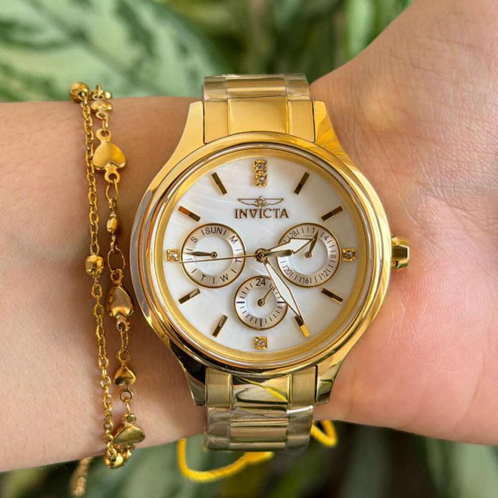 Reloj Invicta Angel 28654 Mujer Acero Dorado