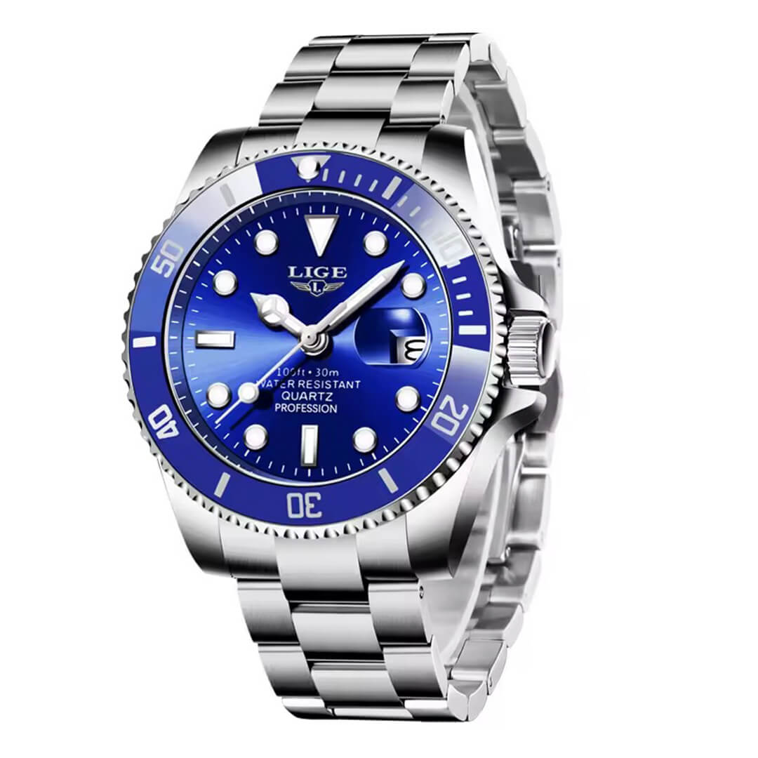 Reloj Lige LIG-3 Hombre Acero Plateado