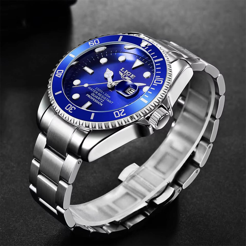 Reloj Lige LIG-3 Hombre Acero Plateado