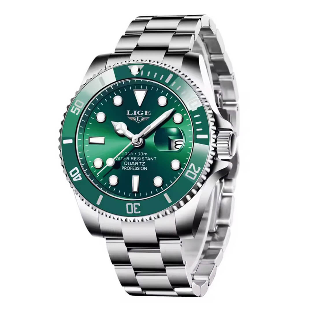 Reloj Lige LIG-4 Hombre Acero Plateado