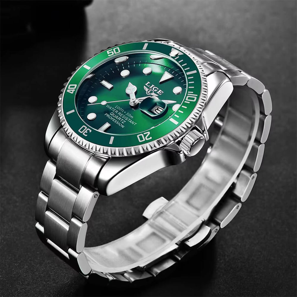 Reloj Lige LIG-4 Hombre Acero Plateado
